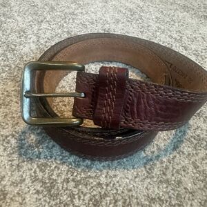 L.L. Bean Brown Leather Men’s Belt 38